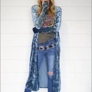Velvet Blue Cardigan